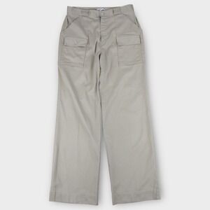 Vintage‎ 1970s Sportif High Rise Wide Leg Pants Women's Size 31 Khaki USA Made